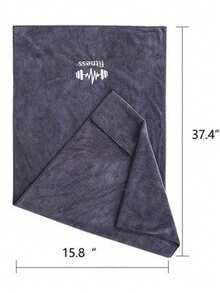 2条多色超细纤维健身毛巾（15.8英寸 x 37.4英寸），超厚吸汗，适用于健身、瑜伽、游泳、露营、网球、运动和跑步，也可用作派对用品、沙滩必备品、游泳池用品，男女皆宜。 - 彩色 - 查看 13