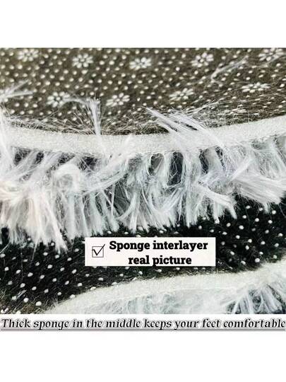 Nordic Printed Plush Tapijt Anti Slip Bottom, Water Absorbent Bathroom, Zachte Com Tafel Thick Sponge, Living Room, Bedroom, Balcony, Study Bathroom view 10