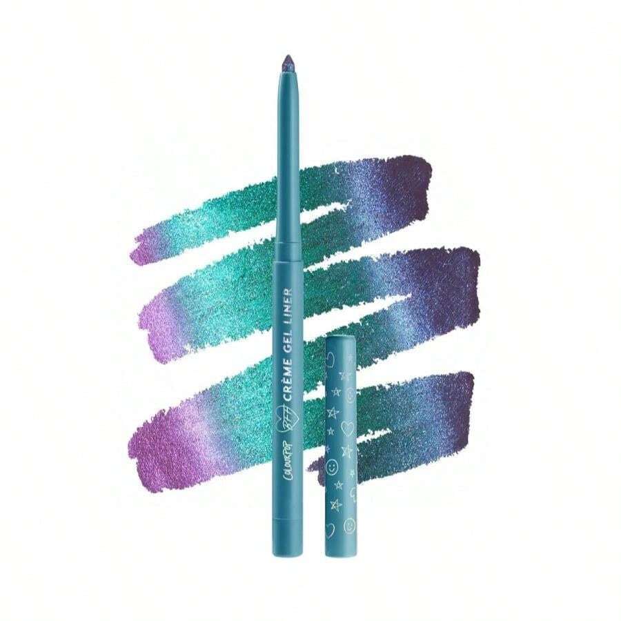 ColourPop Crème Gel Waterproof Chrome Eyeliner - 18HR Wear, Ultra-Pigmented Eyeliner Pencil With Matte &Amp; Metallic Finishes - Smudge-Proof, Vegan &Amp; Cruelty-Free - Power Trip (0.01 Oz) - ColorD - 查看 1