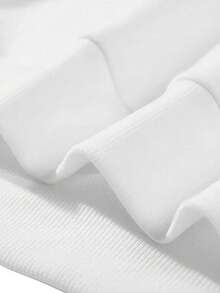 Domestic Shipping Available. Women's White Long-Sleeved T-Shirt With A Loose Fit And Printed Korean-Style Top. New For Fall. Y2K Top. Korean Casual Long-Sleeved T-Shirt. - trắng - Xem 6