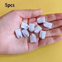 5-Piece (White, Red, Transparent) Mini No-Drill Self-Adhesive Wall Hooks, Keychain Ornament Hooks, Wall-Mounted Adhesive Hooks, Jewelry Hanging And Storage Hooks, Necklace, Bracelet, And Pendant Display Racks. Made Of Sturdy Plastic, With Strong Load-Bearing Capacity, Waterproof And Moisture-Proof, - Multicolor - View 14