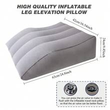 Leg Lift Pillow Inflatable Wedge Pillow Comfortable Leg Pillow Leg Support Pillow Leg Wedge Pillow - Dark Grey - View 9