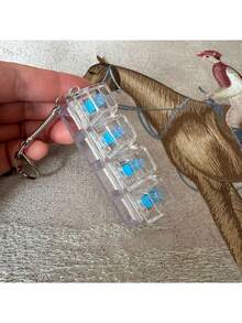 1 قطعة سحر مفتاح لوحة المفاتيح لتخفيف التوتر - سلسلة مفاتيح متعددة الألوان، لأجهزة الكمبيوتر الميكانيكية - هدية عيد الحب المثالية وإكسسوار أزياء - متعدد الألوان - مشاهدة 4