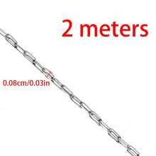 2米/10米 时尚不锈钢超细长十字链串珠链，适用于DIY项链手链首饰制作 - H2450 - 查看 11