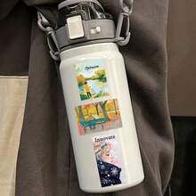 50PCS Watercolor Aesthetics Stickers Cute Cartoon Sticker Pack Preppy Stickers Small Stickers Inspirational Animal Plant Poster Holiday Stickers Waterproof Stickers For Skateboard Luggage Laptops Bumper Theme Party Supplies - Multicolor - View 8