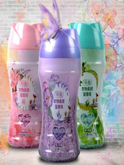 1颗持久留香洗衣珠 - 洗衣机专用衣物柔顺剂和香氛增强剂，适用于衣物，持久留香，珍珠洗衣液，衣物柔顺剂，可水洗清洁产品，持久留香（薰衣草、玫瑰、海洋）