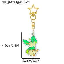pocket monsters 1pc/9pcs Pokémon Eevee Family Keychain, Exquisite And Cute Keychain, Stylish And Versatile Keychain, Durable And Lovely Acrylic Keychain - Multicolor - View 20