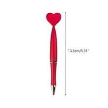 5/10/20 piezas Bolígrafos con forma de corazón creativos, diseño delicado, lujosos, recargables para una escritura duradera, adecuados para útiles escolares/de oficina, símbolos de amor, regalos románticos, papelería linda, punta fina, bolígrafo de plástico, juego de escritura - Multicolor - Ver 4