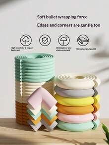 Children's Anti-Collision Strips, Household Corner Protection Strips, Anti-Collision Columns, Foam Sponge Soft Packaging, Table Corner Protectors And Edge Strips (2 Meters Per Roll)
