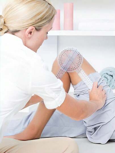 1 Set, 360° Protractor - 6/8/12 Inch Protractor And Angle Gauge