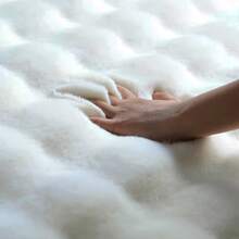 1pc Soft & Comfortable Shoe Bench Pad, Machine Washable, Modern Home Decor For Entryway Or Shoe Cabinet, Foam Texture Design, Polyester Material