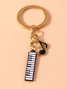1pc Unisex Drum Kit Keychain, Music Lover Gift, Drum Pendant Key Ring Accessory Valentines School Letter Car Accessories Cute Goth Y2k Bag Accessories Lanyards With Id Holder Car Accessories Bag Charms - Đen và trắng - Xem 7