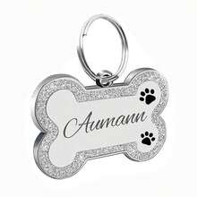 Dog Tags Engraved For Pets Personalized Dog Tag With Any Name & Text Dog Collar Custom Glitter Dog Name Tag Bone Dog ID Tag For Puppy Pets Ornamental,Engraved Stylish,Fashion,Colorful,Vintage,Cute,Contracted,Cuties Custom,Unique,Customized,Personalized Pet For Anniversaries,For Birthdays,Customized Pet Collars, Leashes & Harnesses,Street Casual Chic,Pet Supplies,2025 Halloween Accessories,Personalised Cat Dog Puppy Pet ID Name Pendants - Multicolor - View 15