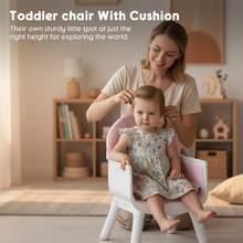 6 In 1 Baby High Chair Convertible Highchair For Babies And Toddlers Booster Seat For Kitchen Chair - Pink - View 7