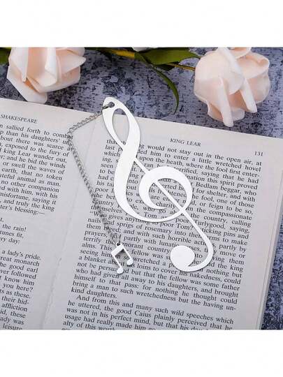 1 Elegant Stainless Steel Musical Note Bookmark Music Lovers Book Lovers Graduation Valentine's Day Birthday Anniversary