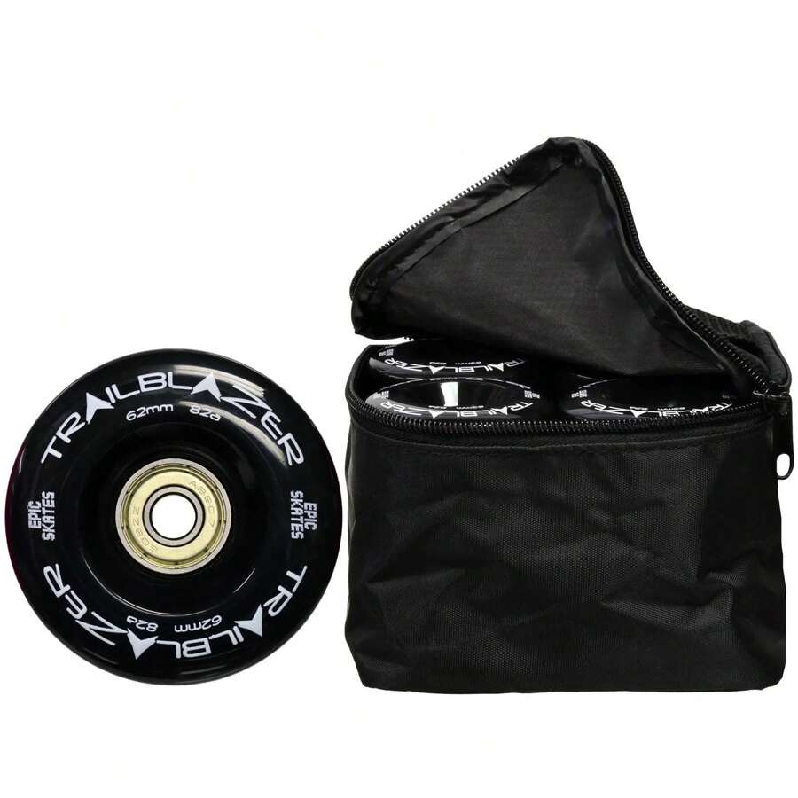 Epic Trailblazer 62mm Black Quad Skate Wheels