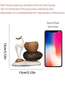 可爱小鹿化妆刷收纳架 - 美观的梳妆台和卧室收纳用品，树脂材质，刷子收纳盒，桌面笔筒，梳妆台收纳，适合度假海滩、浴室、卧室等场合，大容量，非常适合女生，可作为圣诞礼物送给女朋友，房间装饰，化妆包 - 彩色 - 查看 6