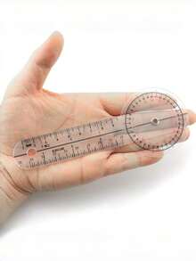1 Set, 360° Protractor - 6/8/12 Inch Protractor And Angle Gauge - Multicolor - View 9