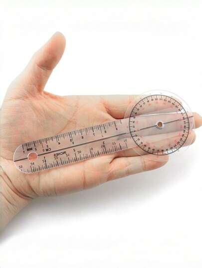 1 set, Rapporteur 360° - Rapporteur et jauge d'angle de 6/8/12 pouces