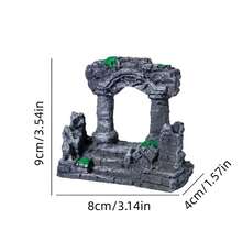 Resin Roman Column Aquarium Decor, Fish Shelter Stone Texture Ornament - A - View 11
