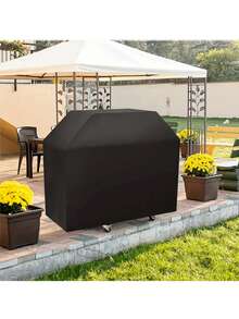 1pc BBQ Grill Barbeque Cover, Anti-Dust Waterproof Heavy Duty Charbroil BBQ Cover, Outdoor Rain Protective Barbecue Cover - Multicolor - View 12