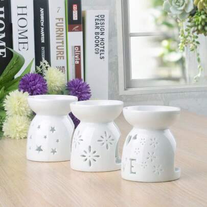 1 Pc, Ceramic Essential Oil Diffuser And Fragrance Holder – Suitable For Use In Homes, Offices, Weddings, Or Valentine's Day Decorations, And To Enhance The Appearance Of Candle Stands.