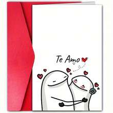 1 Pc Adorable Spanish Loves Day Greeting Card With Romantic Design Christmas Birthday Thank You Invitation Wedding Party Gathering Perfect For Boy Girlfriend Husband Wife Anniversary Romantic Surprise Happy Loves Day I Love You As Loves Day Card Anniversary Card Birthday Card Christmas Card Thank You Card Invitation Card Wedding Card With Envelope - 1 cái - Xem 1