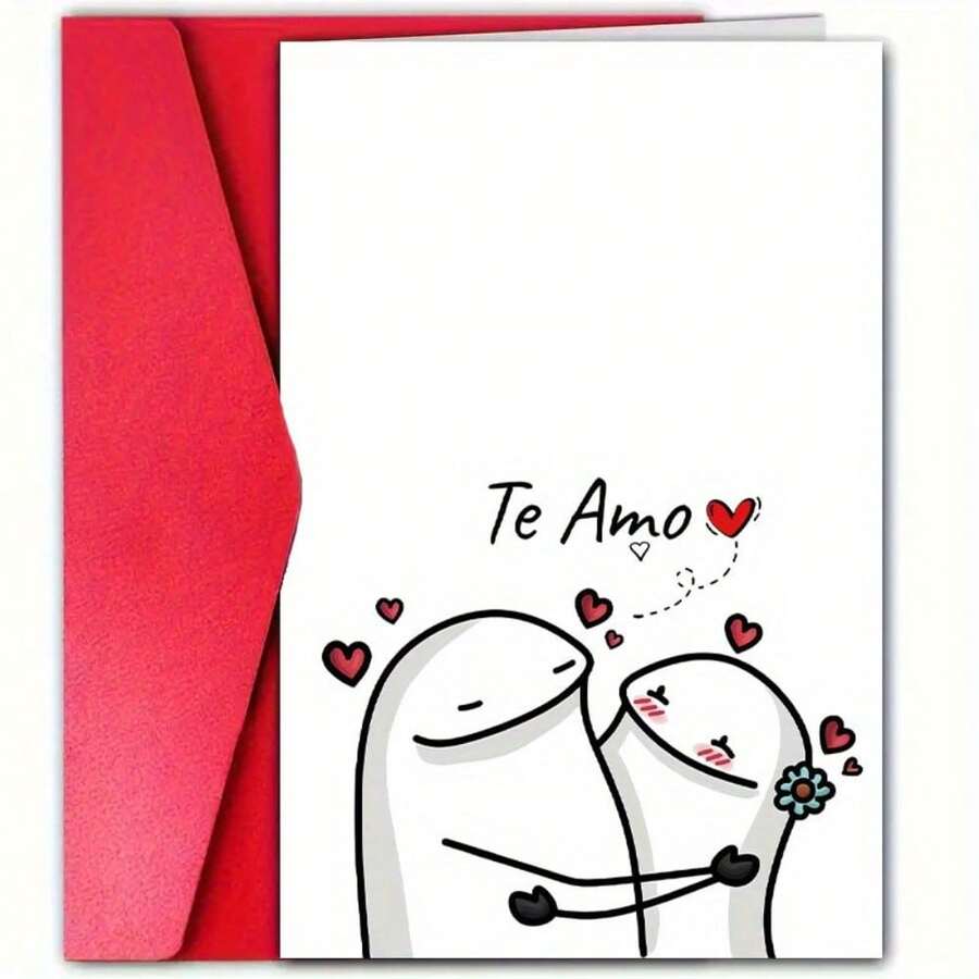 1 Pc Adorable Spanish Loves Day Greeting Card With Romantic Design Christmas Birthday Thank You Invitation Wedding Party Gathering Perfect For Boy Girlfriend Husband Wife Anniversary Romantic Surprise Happy Loves Day I Love You As Loves Day Card Anniversary Card Birthday Card Christmas Card Thank You Card Invitation Card Wedding Card With Envelope - 1 cái - Xem 1