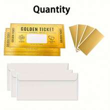 10张金色刮刮卡，带信封，惊喜礼物展示，生日卡，刮刮卡，婚礼卡，演唱会门票，电影票抽奖礼品，礼品卡，男女通用礼品卡，揭晓情人节惊喜礼物 - 彩色 - 查看 7