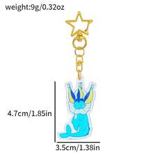 pocket monsters 1pc/9pcs Pokémon Eevee Family Keychain, Exquisite And Cute Keychain, Stylish And Versatile Keychain, Durable And Lovely Acrylic Keychain - Multicolor - View 13