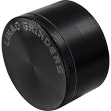 Moledor de Especias Molinillo de Especias Metlico 75mm 4 piso Duradero Aleacin de Zinc Negro - Negro - Ver 5