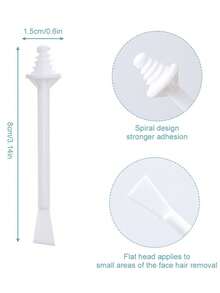 20pcs Multi-Functional Nose Hair Stick Beauty Accessory Tool, Nose Hair Removal Stick, Nose Hair Removal Wax Bean, Multi-Purpose Waxing Application Wax Stick - Multicolor - View 2