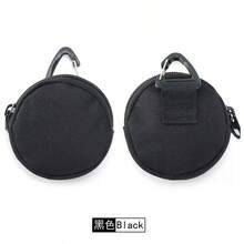 MOLLE Sports Outdoor Tactical Headphone Pouch Hanging Pouch Key Pouch Mini Round Coin Purse For Men Wallet Mini Wallet Purse Wallet Small Wallet Travel Wallet Coin Wallet Money Wallet Travel Essential - Multicolor - View 11