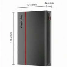 Lenovo UD800 High-Performance External Hard Drive: Large Storage Capacity And Silent Operation. Suitable For Office And Home Environments. Long-Term Reliable Operation. Compatible With NAS And Surveillance Equipment. - Tarnish + Black - View 7