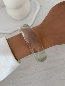 Bộ 1/3 chiếc vòng tay nhựa hình vòng cung hình học phong cách Bohemian, sang trọng, thích hợp cho tiệc tùng, đám cưới, ngày lễ, quà tặng unisex (Những khuyết điểm nhỏ và sự khác biệt về màu sắc trên nhựa là điều bình thường) - vòng đeo tay - Xem 4