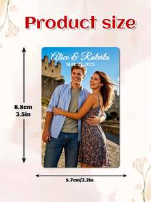 Personalized Custom Photo Poker Cards Set (54pcs)​ – Full-Color Photo Printing On Each Card (8.8x5.7cm), Supports Landscape, Pets, Travel Memories, And Custom Text Like "Alice & Roberto MAY 27, 2024". Ideal For Couples, Anniversaries, Or Collectors. Perfect For Parties, Romantic Gifts, Or Memory Preservation. - Multicolor - View 8