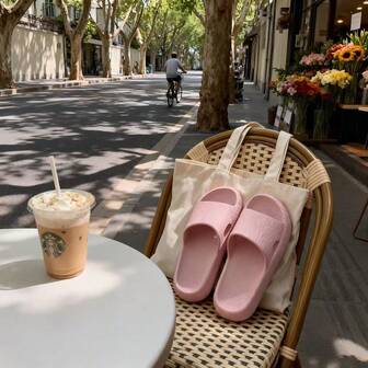 Zapatillas minimalistas de rayas de moda para todo el año, para interiores/exteriores, antideslizantes para el baño, con suela gruesa de EVA, silenciosas, duraderas, antideslizantes, inodoras, transpirables, ligeras y cómodas para uso doméstico, parejas casuales, ducha, ocio, playa. Calzado a juego completo.