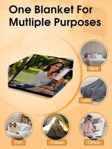 Custom Personalized Photo Flannel Blanket, Customize Your Own Picture Wedding Couple Family Throw Blanket With Any Photo, Soft Flannel Throw Blanket Digital Printing, 280gsm, All-Season Comfort Polyester Blankets Great Gift For Friend, Family, Wedding, Birthday,Warm,Soft,Comfortable,Cozy Personalized Ideal Gifts For Him,Her,Boyfriend,Girlfriend,Dad,Mom,Family,Friends,Pets ,For Anniversaries,Valentine's Day,Mother's Day,Birthdays,Father's Day,Weddings,Graduation,Christmas,Housewarming Sofa,Bed,Car,Bedroom,Living Room,Office,Outdoor Camping,Beach,Wall Decoration - 風格-3 - 查看 9