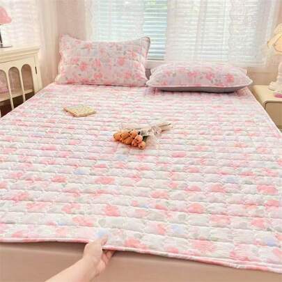 Colcha capitonada con fundas para almohada doble vista