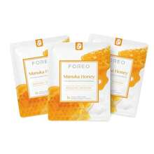 FOREO Facial Sheet Mask Manuka Honey Revitalizing For Dry And Fatigued Skin, 3 Pack, Anti-Aging, Deeply Nourishing Clean Forumula, Cruelty-Free, Compatible With UFO Devices - ColorD - 查看 2