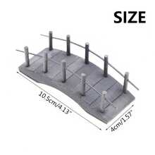 1:12 Wooden Arch Bridge, Miniature Wooden Bridge With Railings For Building House Accessories, Suitable For Landscaping And Home Decor