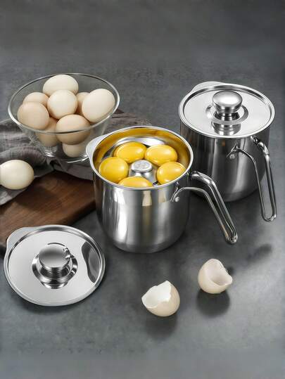 1 JUEGO de separador de claras de huevo de acero inoxidable 304 premium - Separa fácilmente las yemas y las proteínas para una cocina y horneado saludables, mezclador de yemas de huevo, esencial para hornear, utensilio de cocina, accesorio de cocina compacto, utensilios modernos, menaje de cocina resistente, construcción duradera, accesorio de cocina, para cocineros en casa y entusiastas del fitness