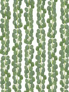 1/4pcs Artificial Eucalyptus Wreath, White Flowers, 5.9ft/180cm Silver Eucalyptus Leaves Baby's Breath Wreath, Fake Greenery Garland, Suitable For Wedding, Party, Fireplace, Table Runner, Home Decor, Room Decor, Bathroom Decor, Office Decor, Bedroom Decor, Summer Decor - Green - View 9