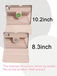 360°旋转支架键盘保护套，兼容iPad第11代/2025款（A16），PU皮革材质，可拆卸无线蓝牙键盘，内置150mAh电池，兼容iPad第11代/第10代Air4/Air5/Air6/Air7 10.9英寸（M2）和2024款（M3），以及iPad 10.2英寸机型，包含无线键盘和Apple Pencil插槽，支持自动睡眠/唤醒功能 - 粉色 - 粉色 - 查看 11