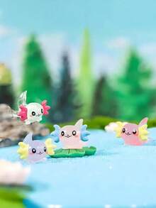 10/20 قطعة من تماثيل الأكسولوتل الصغيرة المصنوعة من الراتنج اللامع، تماثيل حيوانات صغيرة للزينة في حديقة الفراي، وحاويات الزجاج، وديكور النباتات المزروعة، والمناظر الطبيعية الصغيرة، وديكور الحديقة، واكسسوارات السيارات الداخلية، وحفلات الأعياد، هدية عيد ميلاد مثالية (ألوان عشوائية) - متعدد الألوان - مشاهدة 5