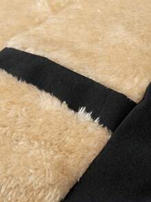 男士保暖纯色棒球领保暖内衬夹克，冬季 - 黑色 - 查看 7