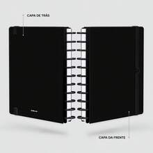Caderno Disco + Iscool Capa Dura 140 Fls Inteligente Solid Colors - Preto - Visão 3