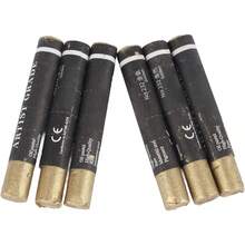 Tgoon 6 Piezas Pasteles Al óleo, Crayones de Grado Artista Pequeños, Portátiles, Pasteles Metálicos Multiusos para Manualidades, Fáciles de Mezclar (Oro) - 1 - Ver 1