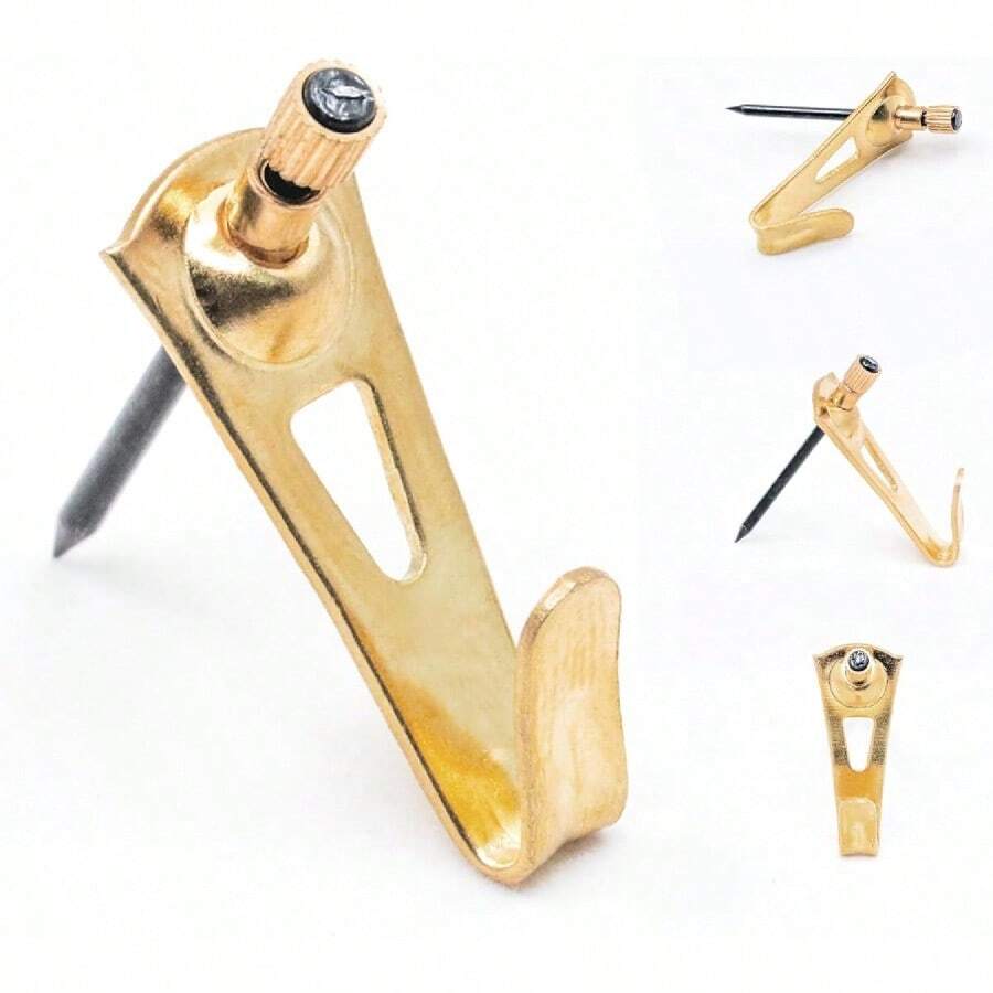 Picture Hang Solutions Plaster Picture Hangers 30 lbs - Picture Hanging Nails - Picture Hanging Hooks 25 Pack - latín - Ver 1