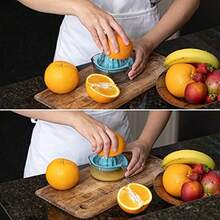 Hand Juicer with Cup 2 1/2 piece capacity - Azul transparente - Ver 4